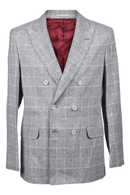 Brunello Cucinelli Cucinelli Grauer Seidenblazer by Brunello Cucinelli Cucinelli