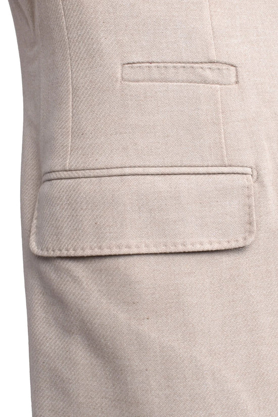 Brunello Cucinelli Beige Wollblazer by Brunello Cucinelli