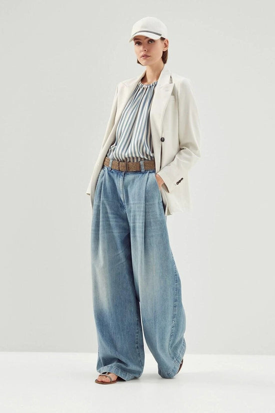 Brunello Cucinelli Top Blau | ELORÉ by Brunello Cucinelli