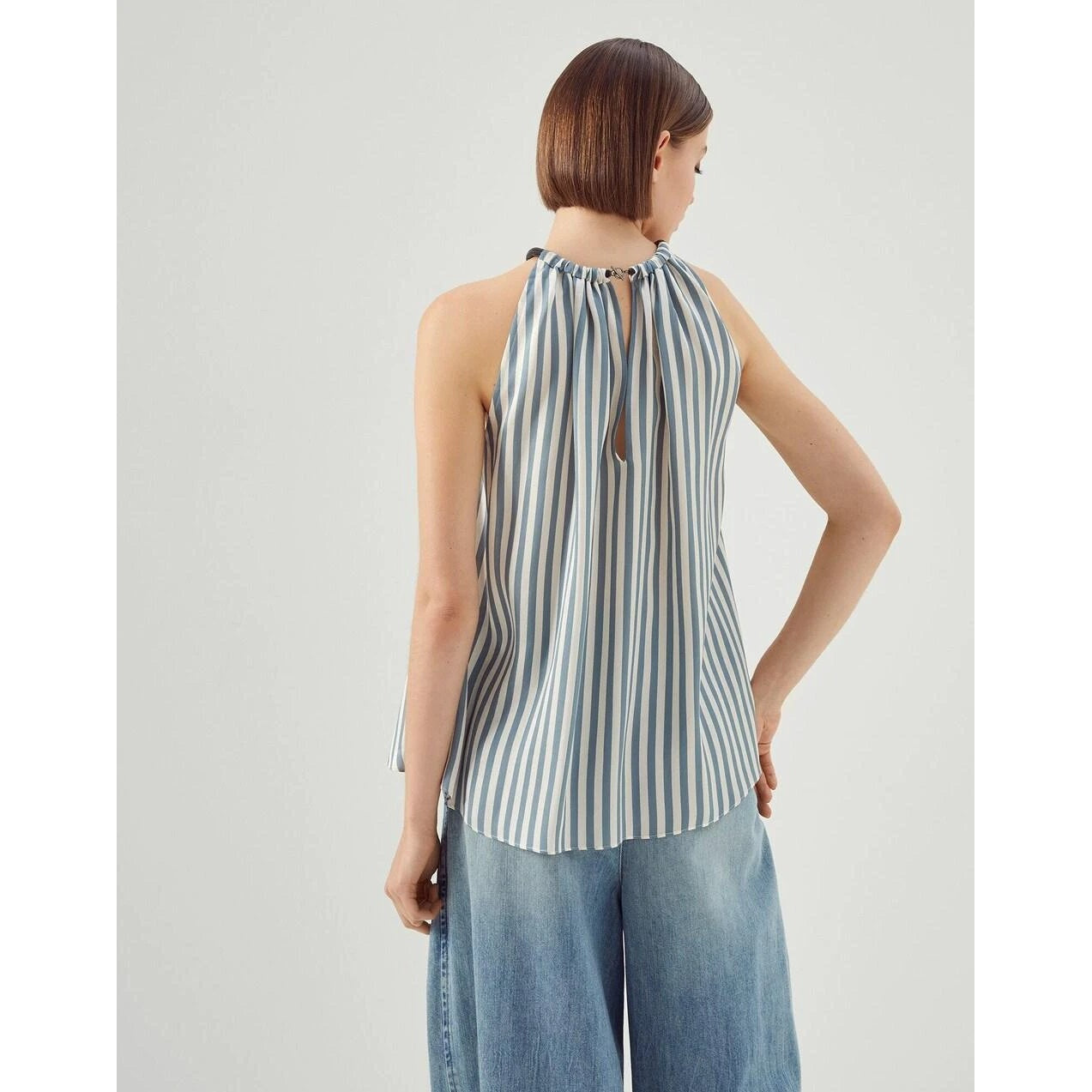 Brunello Cucinelli Top Blau | ELORÉ by Brunello Cucinelli