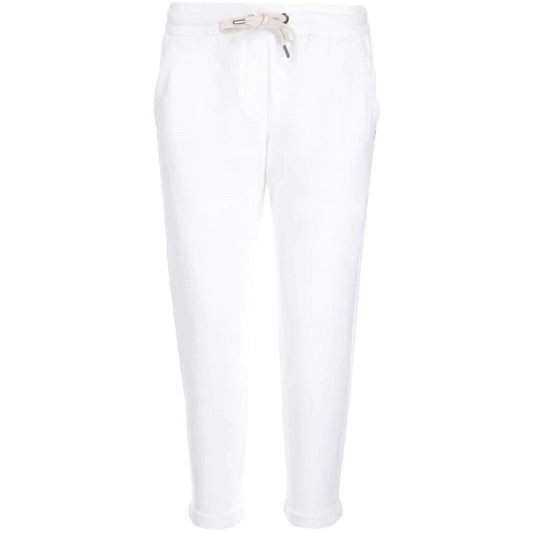 Brunello Cucinelli Cucinelli Beige Baumwoll-Sporthose by Brunello Cucinelli Cucinelli
