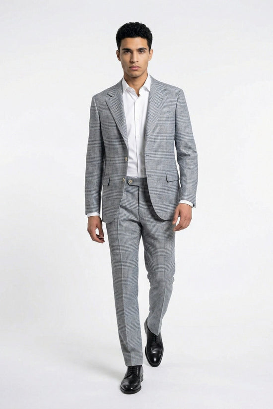 Brunello Cucinelli Cucinelli Hellblauer Woll-Zweiteiler by Brunello Cucinelli Cucinelli