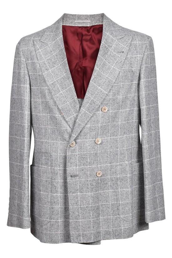 Brunello Cucinelli Cucinelli Grauer Seidenblazer by Brunello Cucinelli Cucinelli