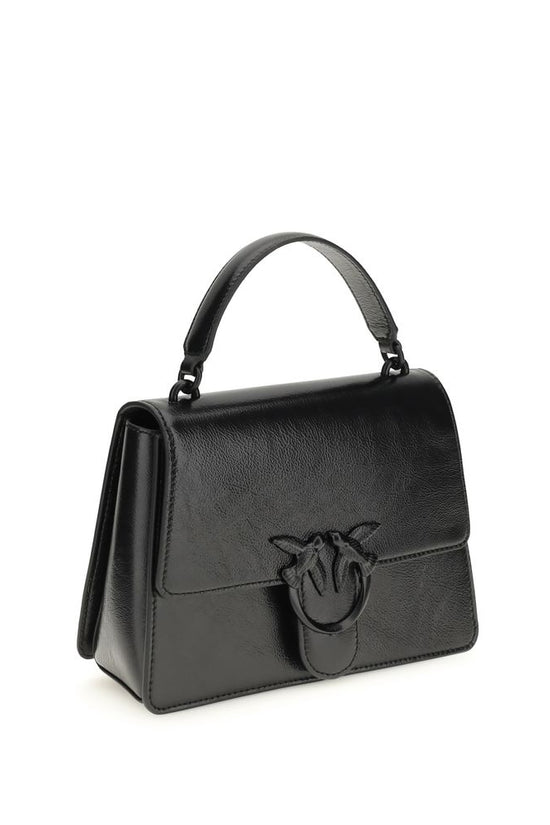 PINKO Schwarze Lammleder Handtasche Ovis Aries Aries by PINKO