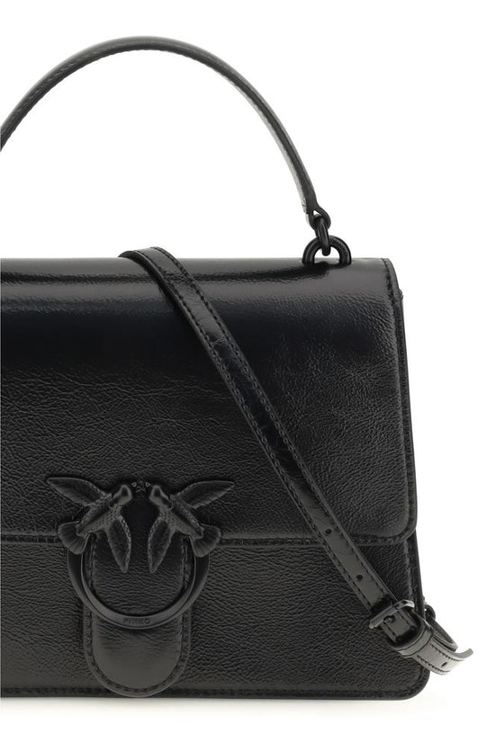 PINKO Schwarze Lammleder Handtasche Ovis Aries Aries by PINKO