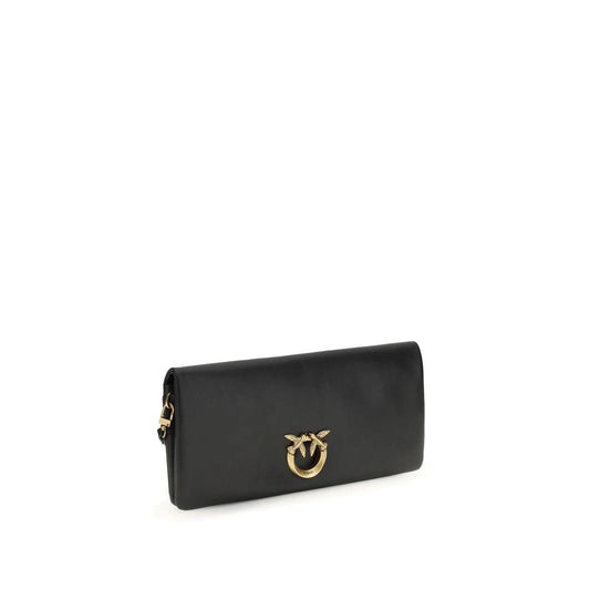 PINKO Schwarze Kalbsleder Bos Taurus Clutch Bag by PINKO