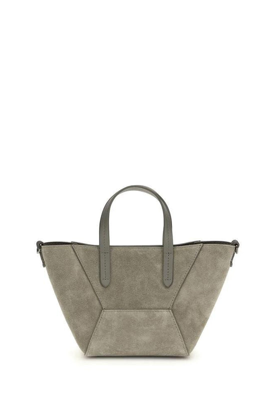 Brunello Cucinelli Cucinelli Braune Kalbsleder Bos Taurus Schultertasche by Brunello Cucinelli Cucinelli