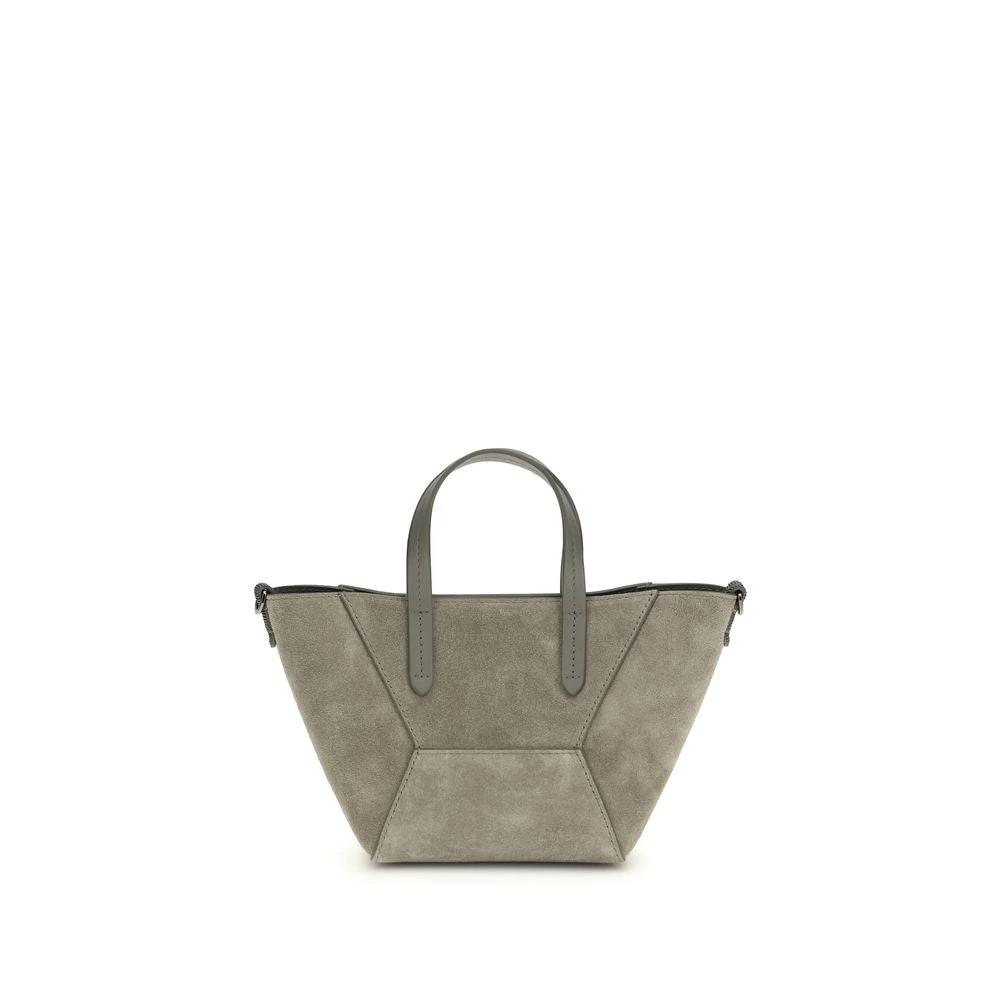 Brunello Cucinelli Cucinelli Braune Kalbsleder Bos Taurus Schultertasche by Brunello Cucinelli Cucinelli