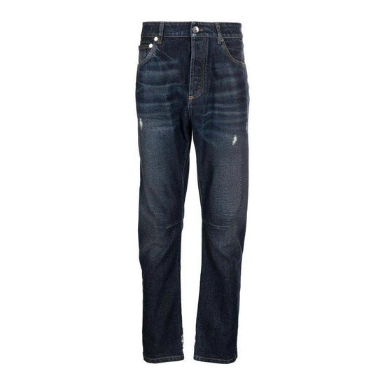 Brunello Cucinelli Cucinelli Schwarze gerade Jeans aus Baumwolle by Brunello Cucinelli Cucinelli