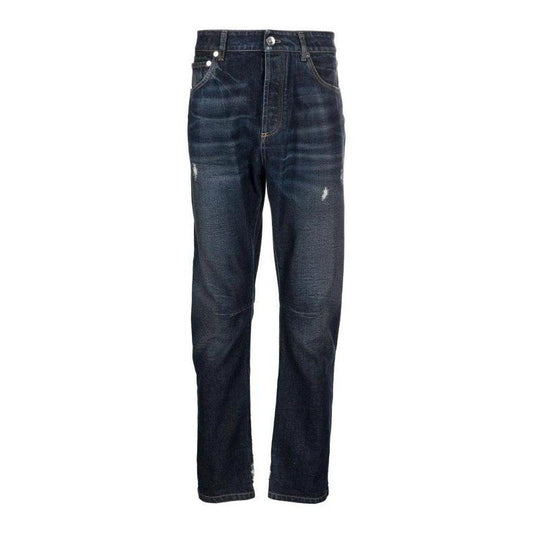 Brunello Cucinelli Cucinelli Schwarze gerade Jeans aus Baumwolle by Brunello Cucinelli Cucinelli