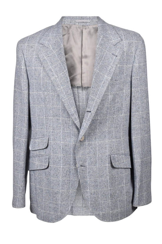 Brunello Cucinelli Cucinelli Blauer Seidenblazer by Brunello Cucinelli Cucinelli