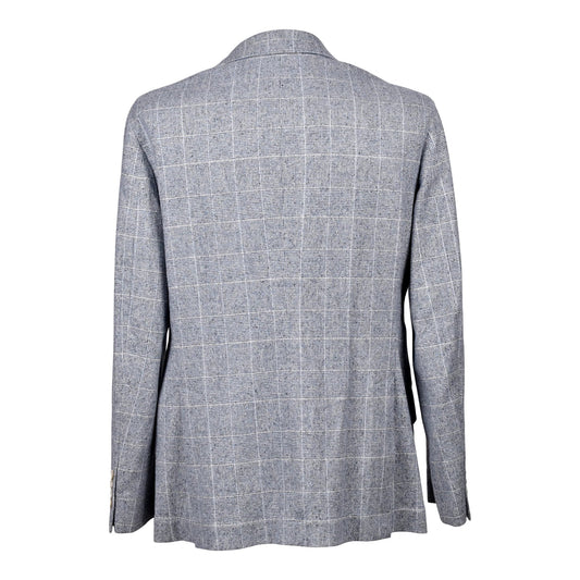 Brunello Cucinelli Blauer Seidenblazer by Brunello Cucinelli