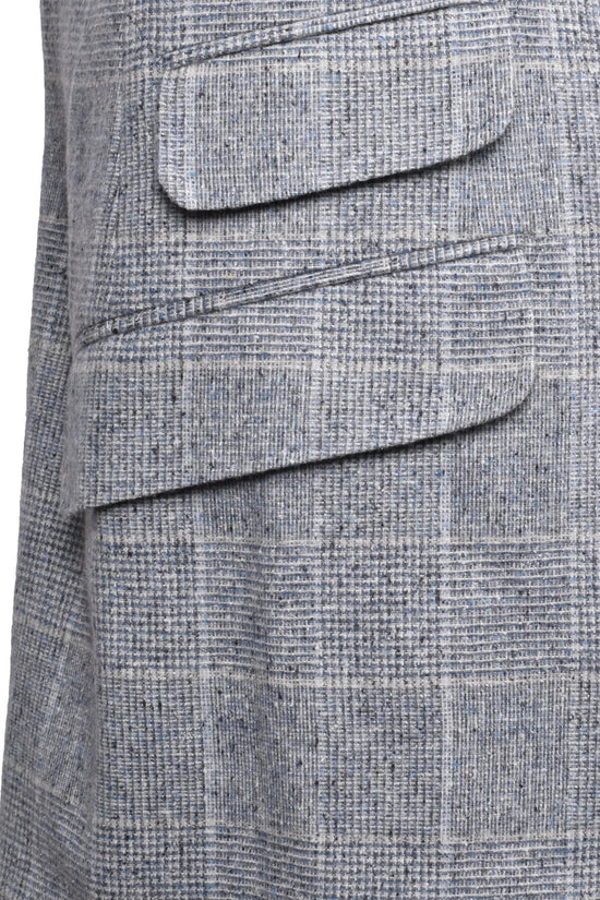Brunello Cucinelli Blauer Seidenblazer by Brunello Cucinelli