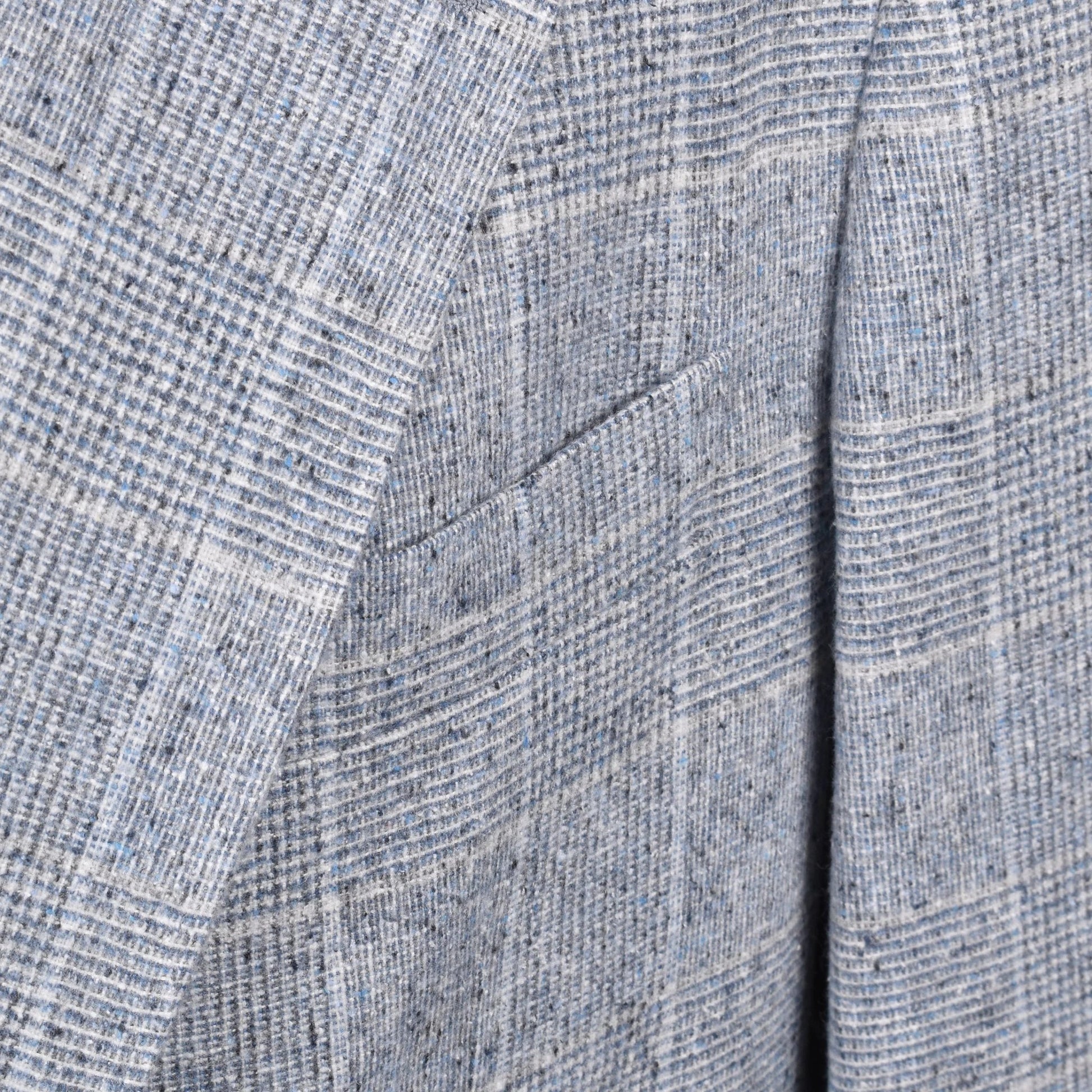 Brunello Cucinelli Blauer Seidenblazer by Brunello Cucinelli
