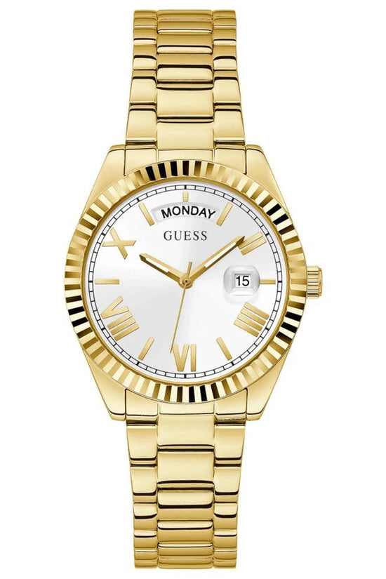 Guess Goldfarbene Edelstahl-Dresswatch by Guess