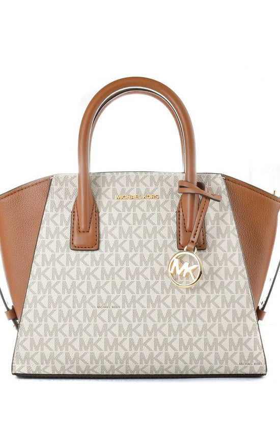 Michael Kors Beige Canvas Handbag by Michael Kors