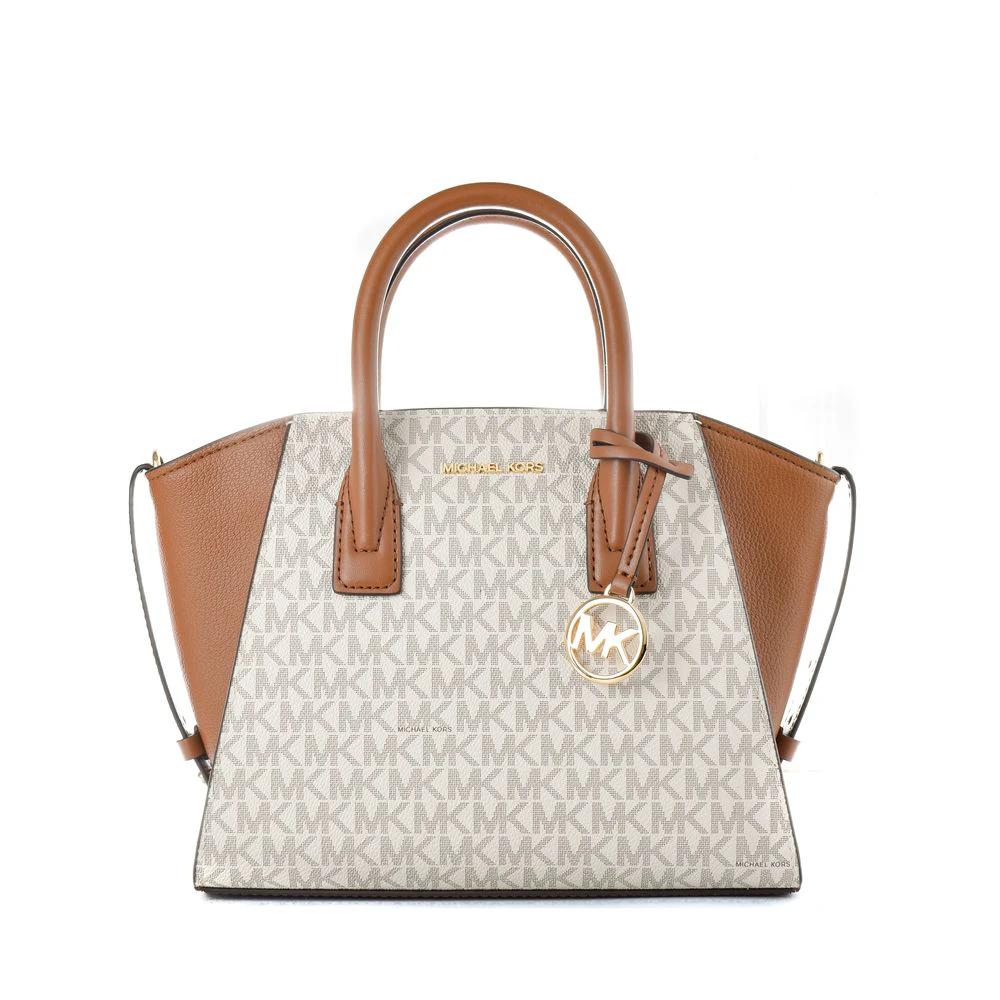 Michael Kors Beige Canvas Handbag by Michael Kors