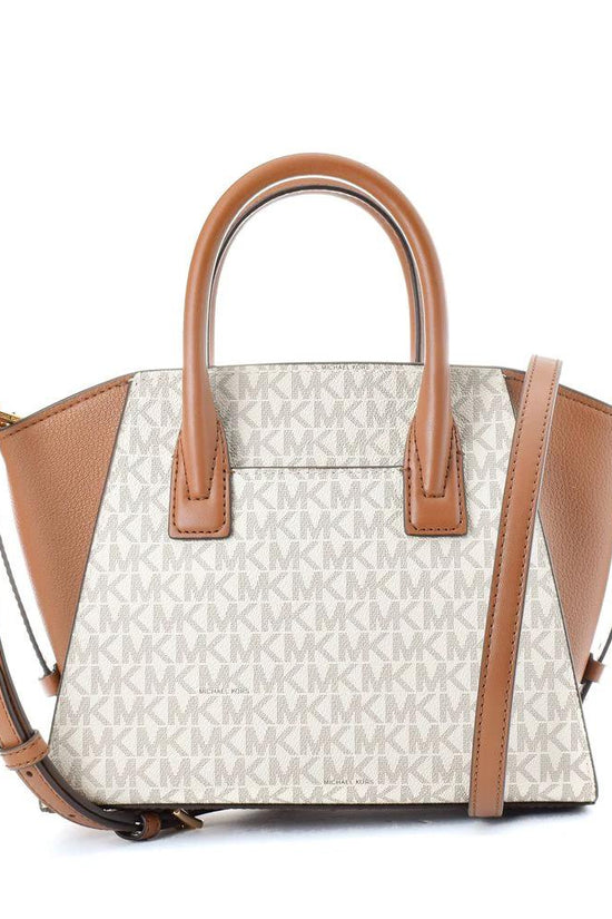 Michael Kors Beige Canvas Handbag by Michael Kors