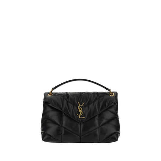 Saint Laurent Schwarze Lammleder-Schultertasche by Saint Laurent