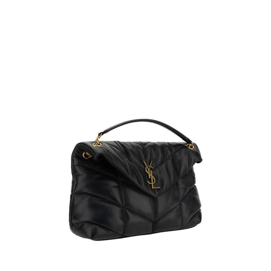 Saint Laurent Schwarze Lammleder-Schultertasche by Saint Laurent