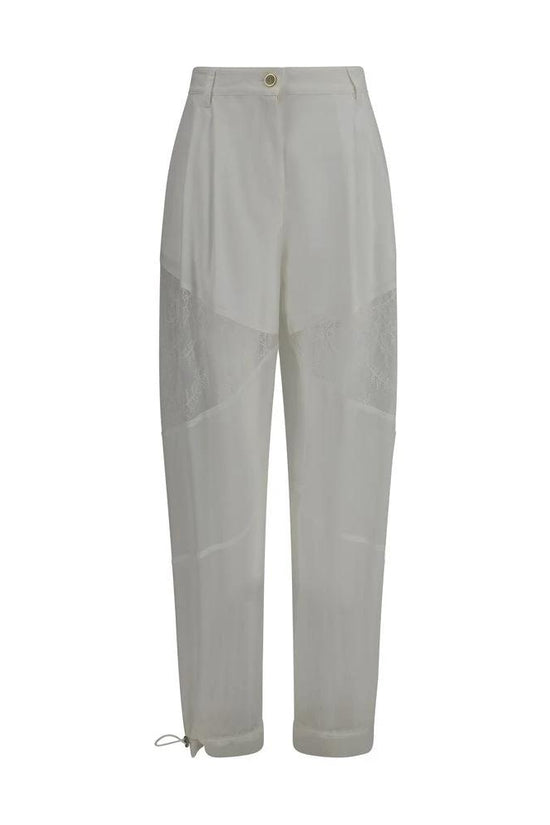 PINKO Weiße Freizeithose aus Polyester by PINKO