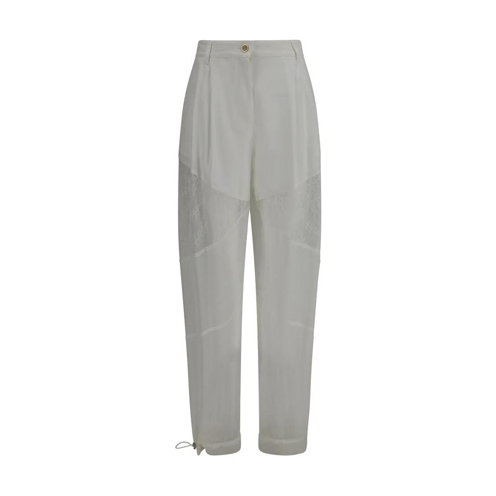 PINKO Weiße Freizeithose aus Polyester by PINKO