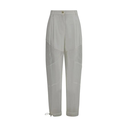 PINKO Weiße Freizeithose aus Polyester by PINKO