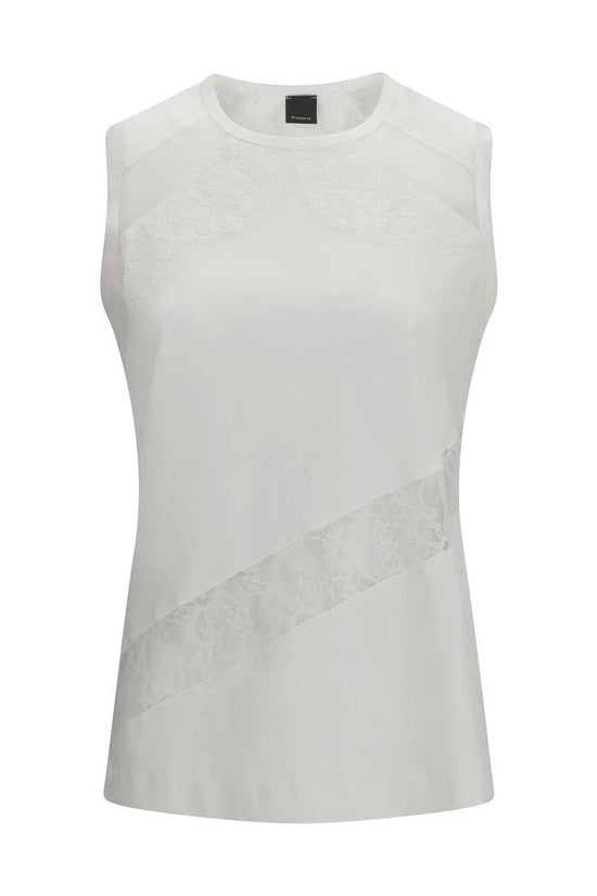 PINKO Weißes Baumwoll-T-Shirt by PINKO