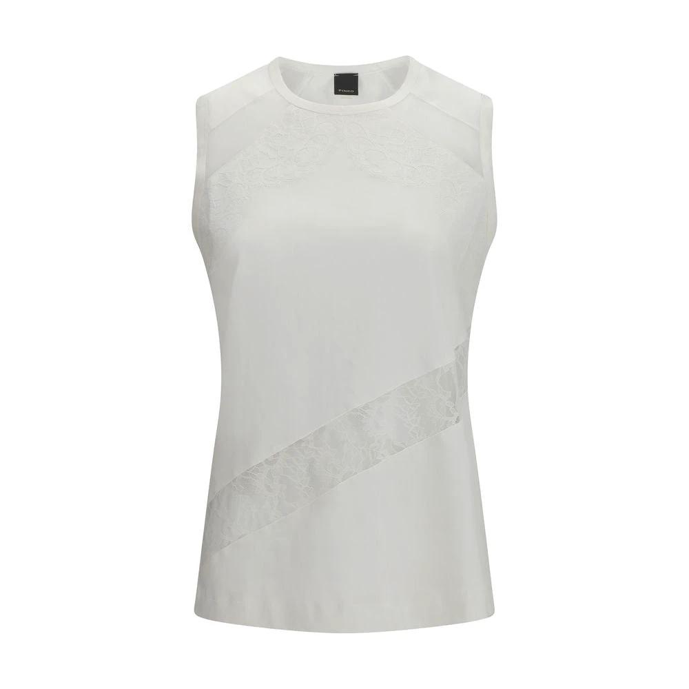 PINKO Weißes Baumwoll-T-Shirt by PINKO