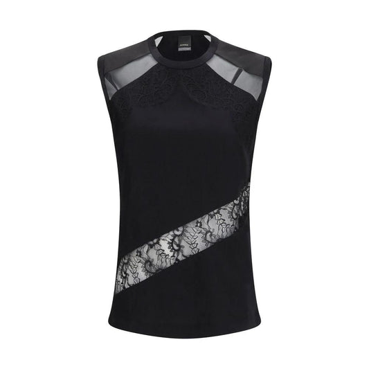 PINKO Schwarzes Baumwoll-T-Shirt by PINKO