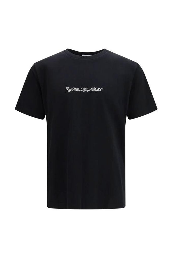 Off-White Schwarzes Baumwoll-T-Shirt by Off-White