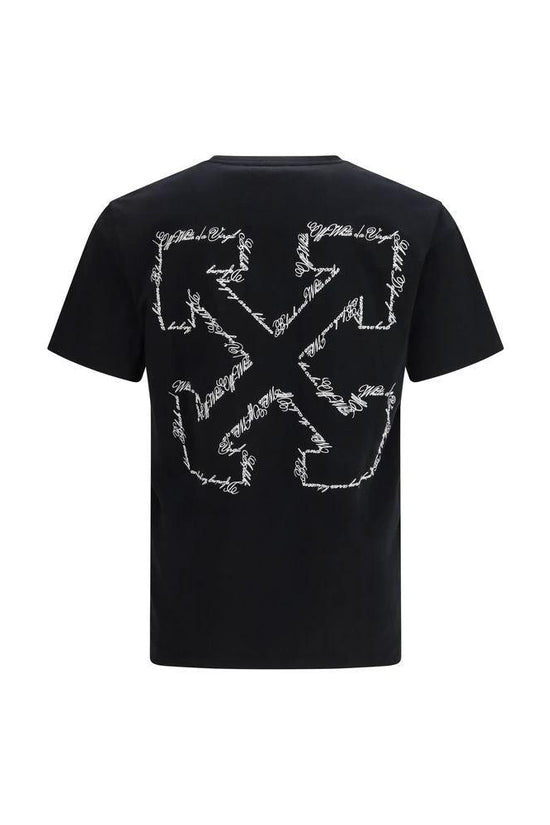 Off-White Schwarzes Baumwoll-T-Shirt by Off-White