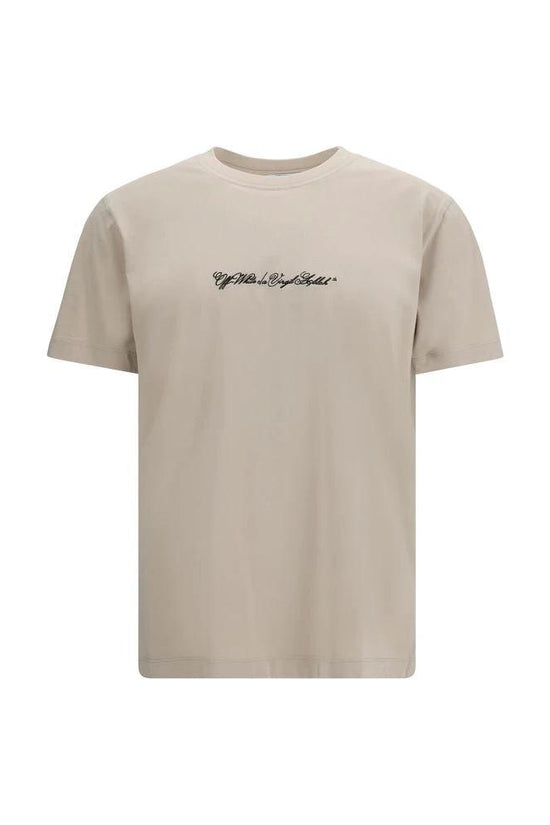 Off-White Beige Cotton T-Shirt by Off-White