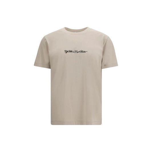 Off-White Beige Cotton T-Shirt by Off-White