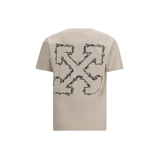 Off-White Beige Cotton T-Shirt by Off-White