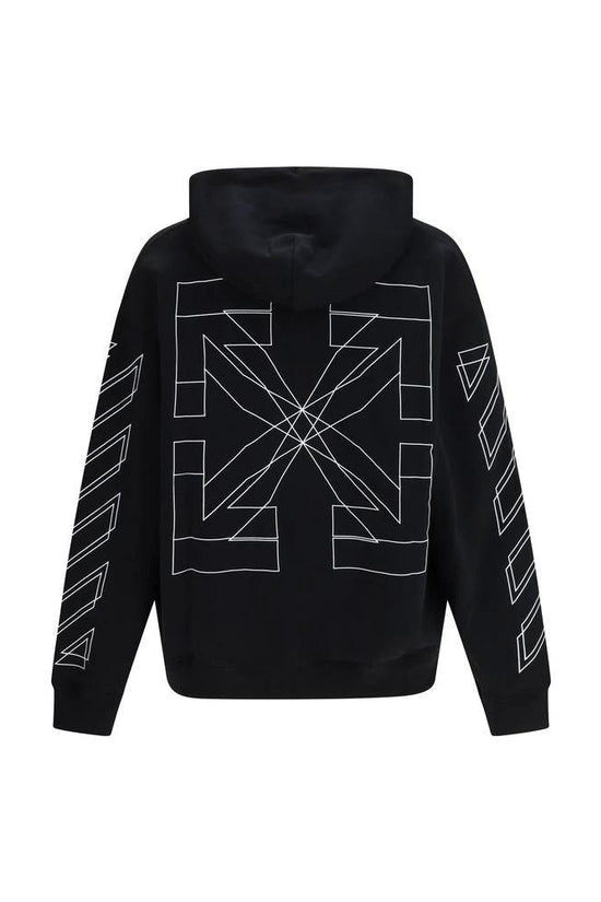 Off-White Schwarzer Baumwoll-Sweatshirt by Off-White