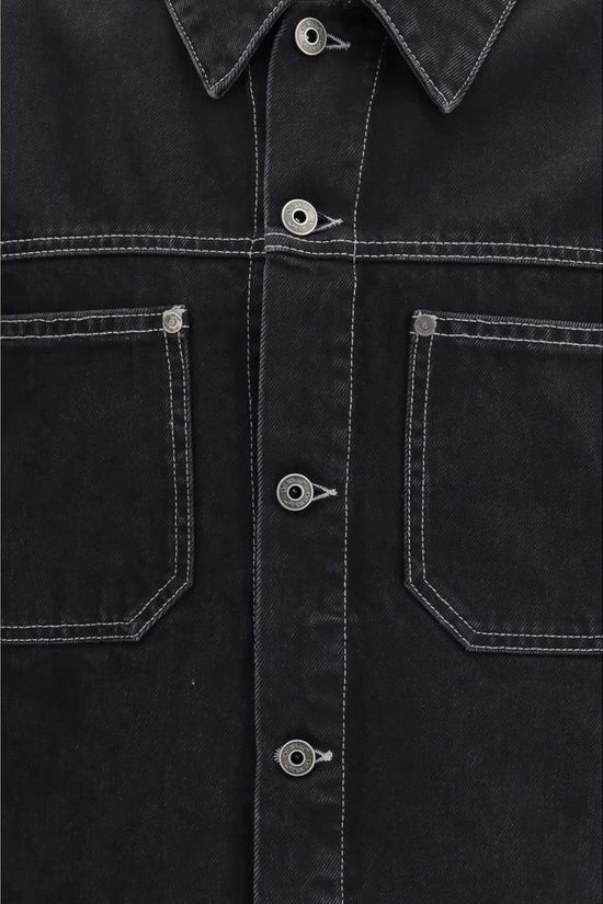 Off-White Schwarze Baumwoll-Denimjacke by Off-White