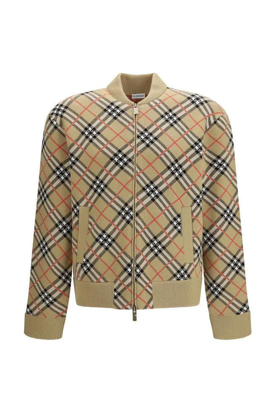 Burberry Beige Woll-Bomberjacke by Burberry