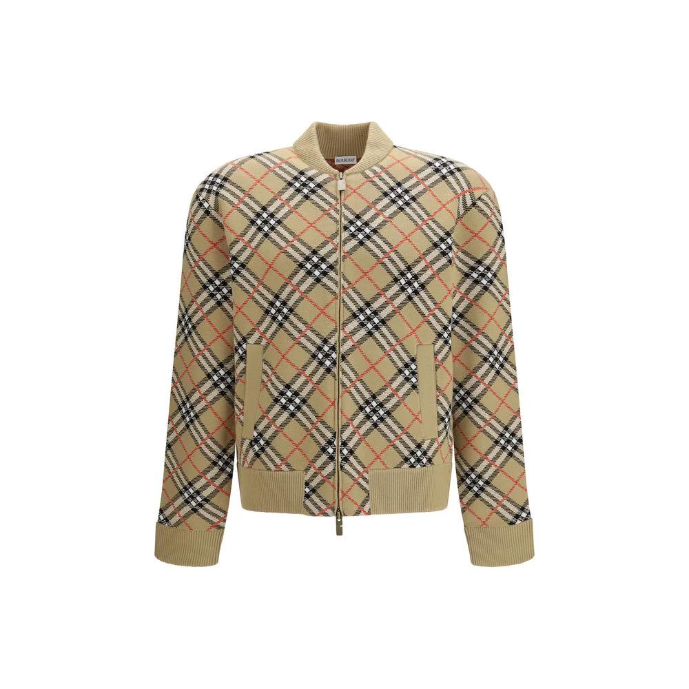 Burberry Beige Woll-Bomberjacke by Burberry