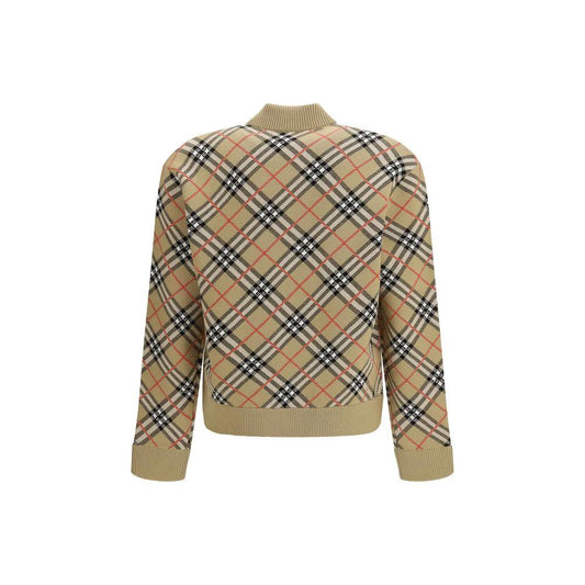 Burberry Beige Woll-Bomberjacke by Burberry