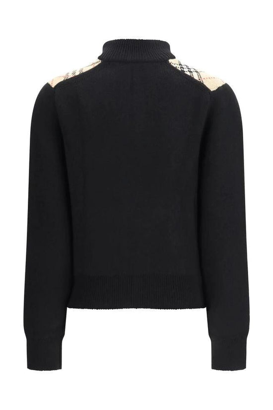 Burberry Schwarzer Wollcardigan by Burberry