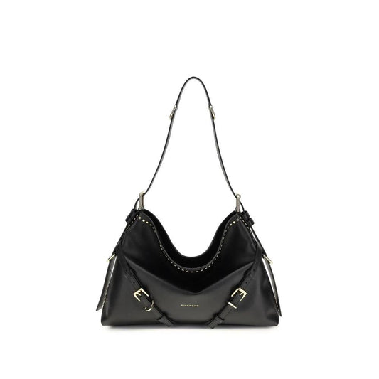 Givenchy Schwarze Bos Taurus Kalbsleder Schultertasche by Givenchy