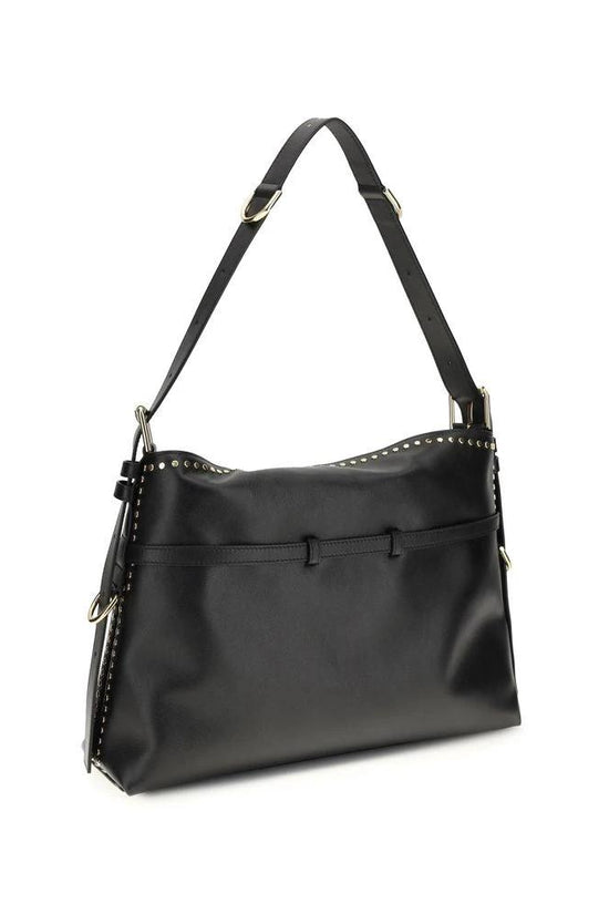 Givenchy Schwarze Bos Taurus Kalbsleder Schultertasche by Givenchy