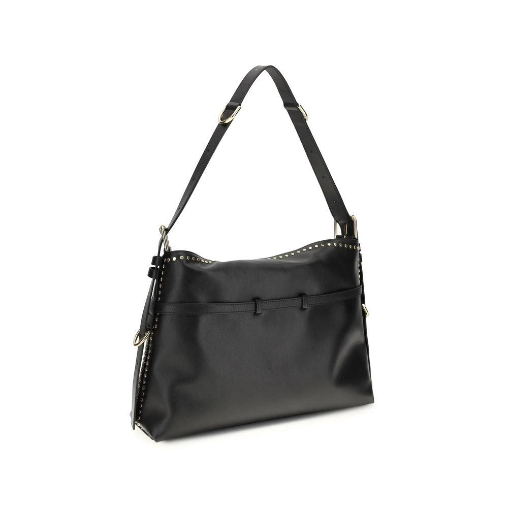 Givenchy Schwarze Bos Taurus Kalbsleder Schultertasche by Givenchy