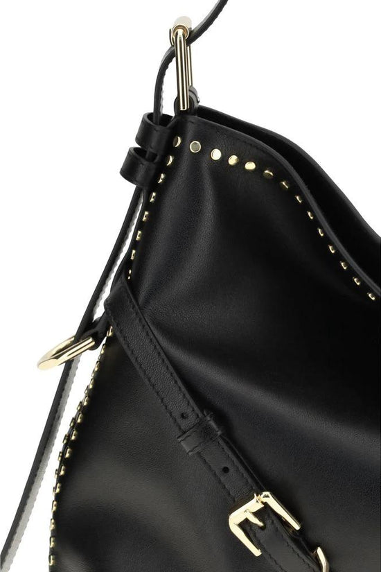 Givenchy Schwarze Bos Taurus Kalbsleder Schultertasche by Givenchy