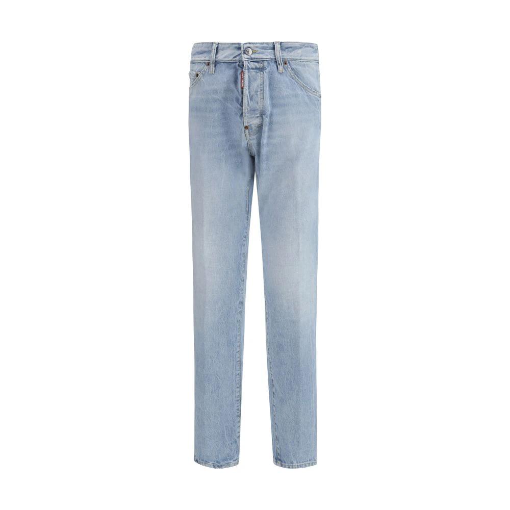 Dsquared² Blaue Baumwoll-Jeans mit geradem Bein by Dsquared²