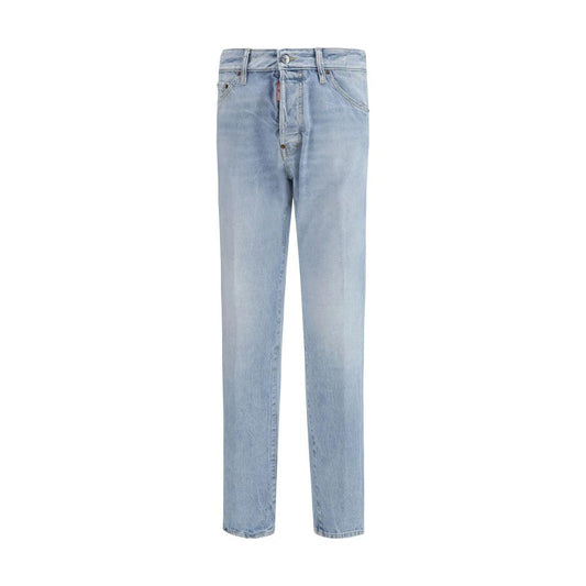 Dsquared² Blaue Baumwoll-Jeans mit geradem Bein by Dsquared²