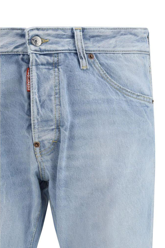 Dsquared² Blaue Baumwoll-Jeans mit geradem Bein by Dsquared²