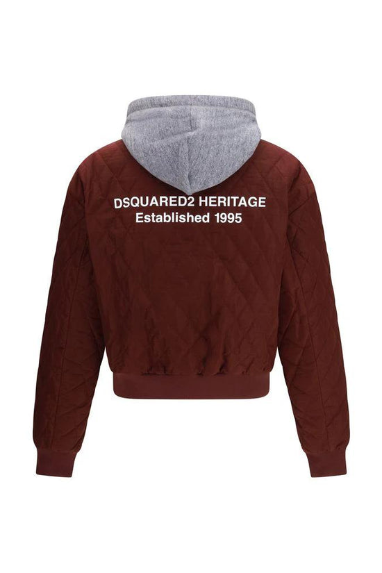 Dsquared² Bordeaux Stoff-Bomberjacke by Dsquared²
