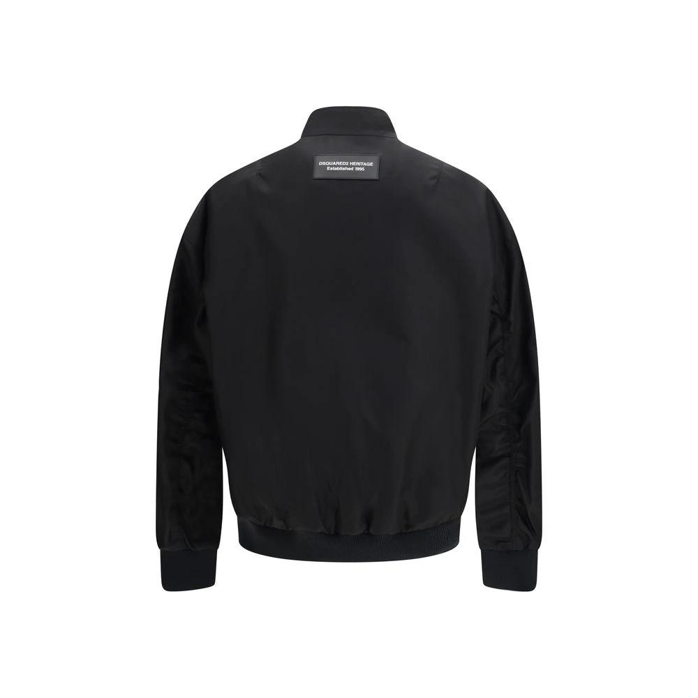 Dsquared² Schwarzer Polyamid-Bomber by Dsquared²